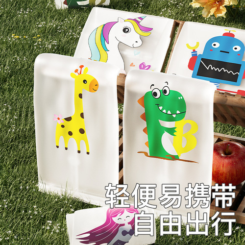 Mumeng children's rainproof trouser covers waterproof and stain-resistant cartoon foot covers above the knee rainy day baby leg covers anti-dirty trouser leg covers