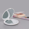 Cross -border folding LED makeup mirror with light gifts small round beauty mirror double -sided 2X magnifying the handheld mirror hot