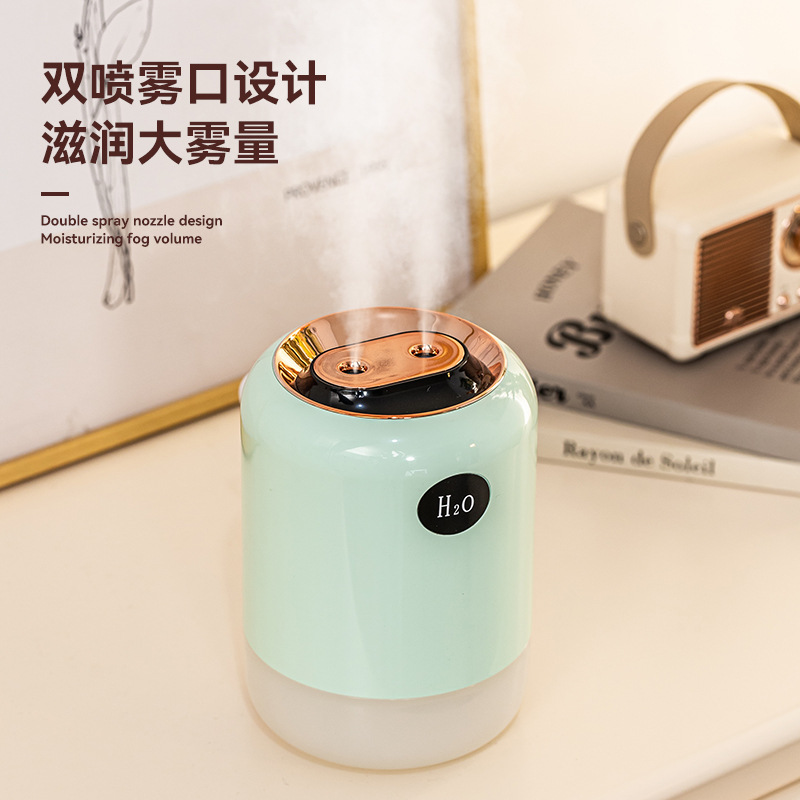 2025 nuevo humidificador usb, pulverización doble, niebla densa, dormitorio doméstico, escritorio de oficina, aire acondicionado