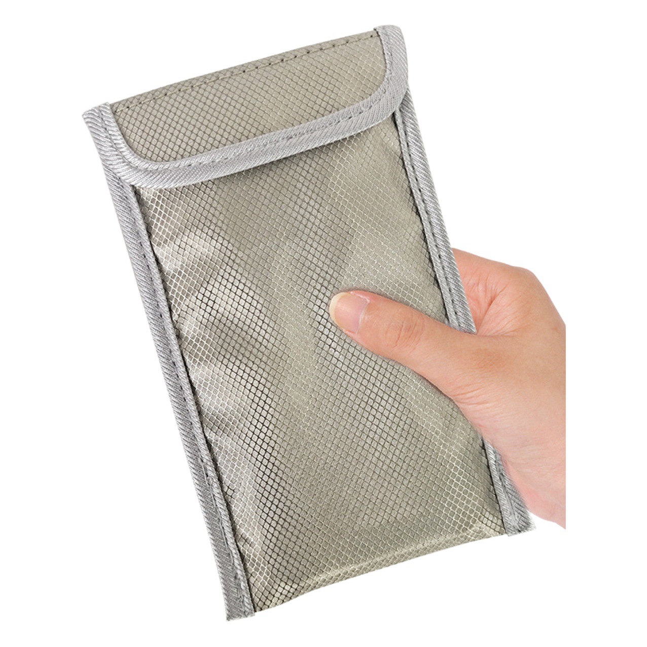 2024 new cross-border rhombus signal shielding bag anti-detector anti-theft brush RFID anti-positioning mobile phone rest bag