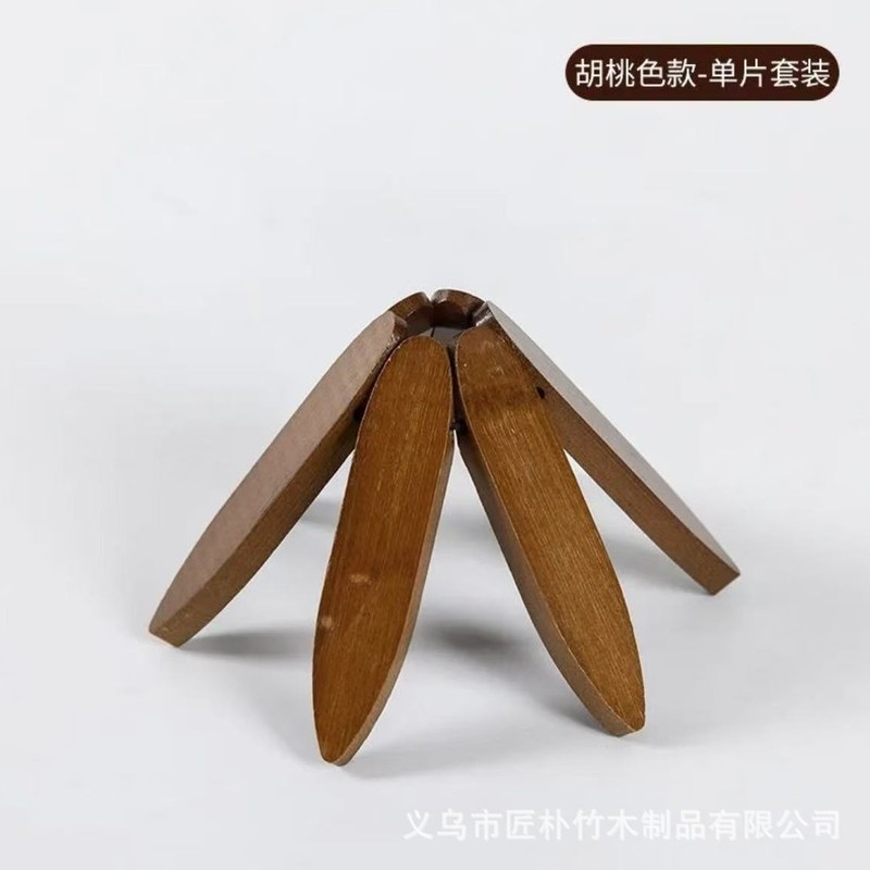 一棵树防烫隔热垫家用创意圣诞树摆件餐桌垫高级感楠竹砂锅垫杯垫|undefined