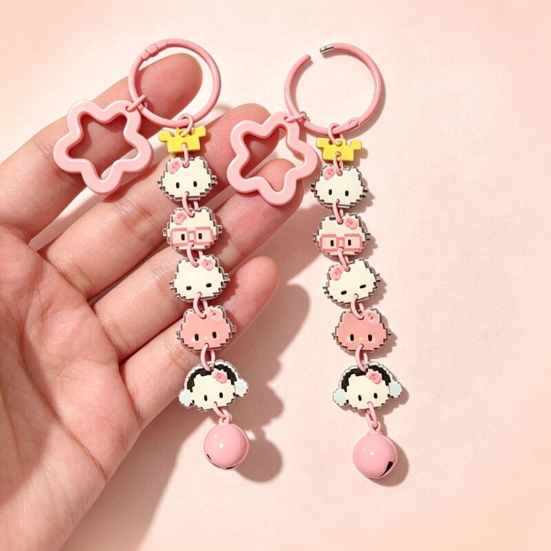 New KT pixel acrylic phone chain, cute student backpack pendant, planner decoration, cartoon gift for friends New KT pixel acrylic phone chain, cute student backpack pendant, planner decoration, cartoon gift for friends