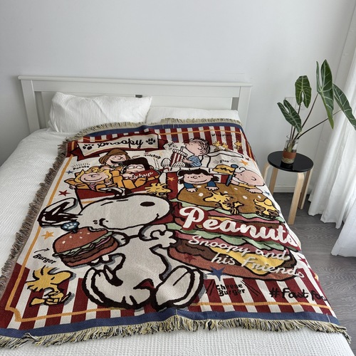 Old American order Peanuts Snoopy cartoon abstract throw blanket living room sofa blanket bedroom hanging rug wall rug