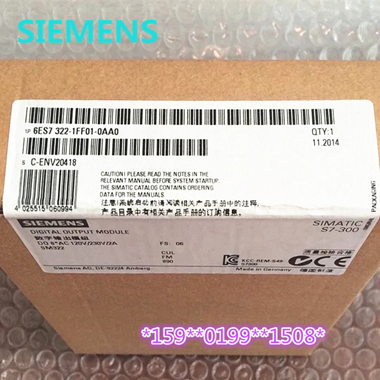 西门子S7-300 数字输出 SM322 6ES7322-1FF01-0AA0 322-1FF01原装