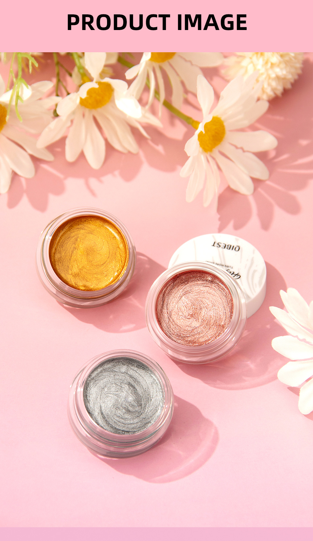 QIBEST Cross-border Sparkling High-Gloss Cream: Natural pearlescent facial contouring, full-body brightening, contour modification, High-gloss makeup undefined