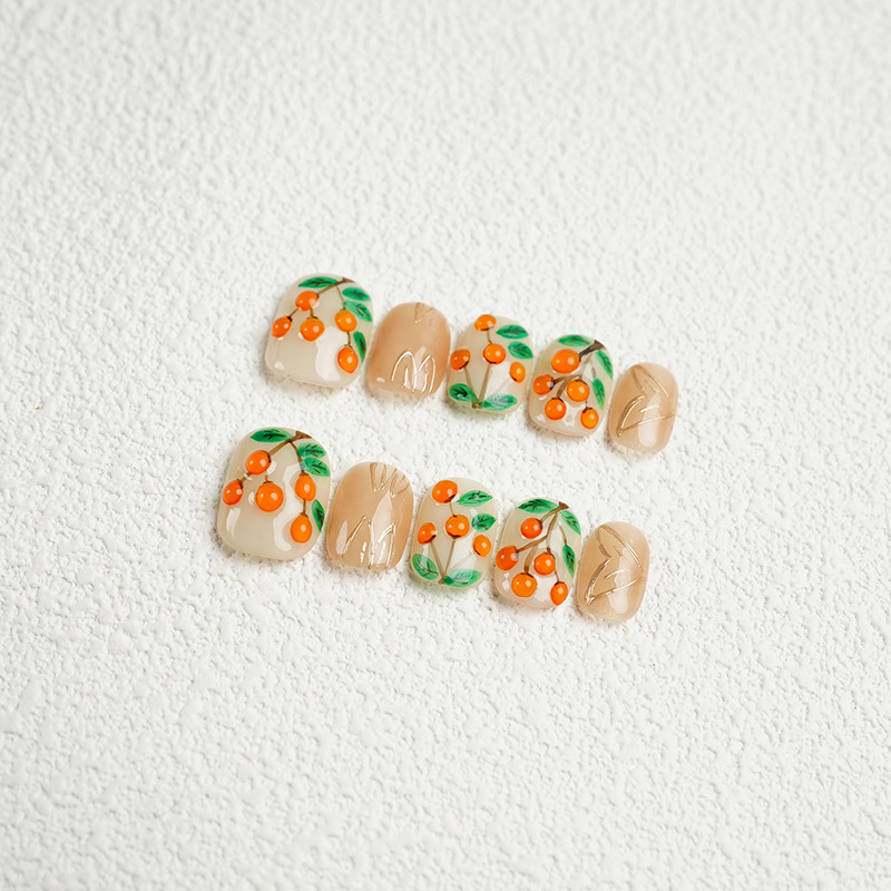 Three dimensional summer nail stickers for manicure for nails