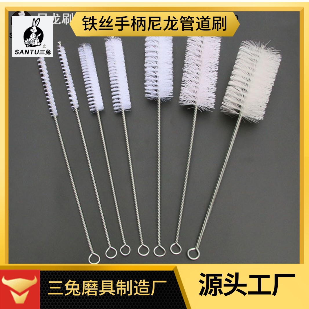 工业打磨除锈刷尼龙猪毛清洗抛光刷铁丝管道刷炉通扫锅炉刷去毛刺