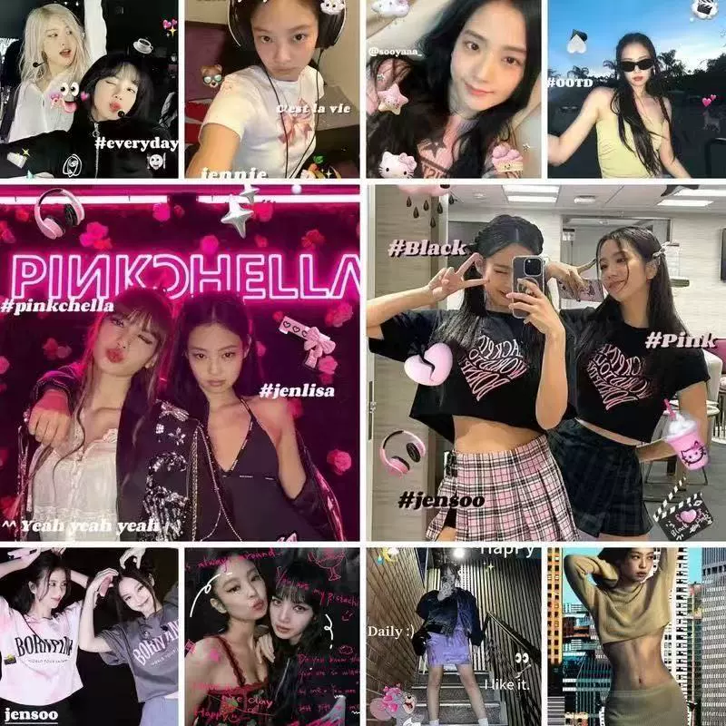 Ins wind Blackpink американский плакат настенная наклейка звезда спальня фон настенная декора спальня обои