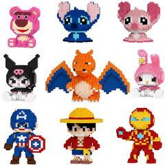 マーベルヒーロー漫画人形レゴ小さな粒子ビルディングブロックと互換性ムーンフラワー子供の知育玩具メーカー卸売
