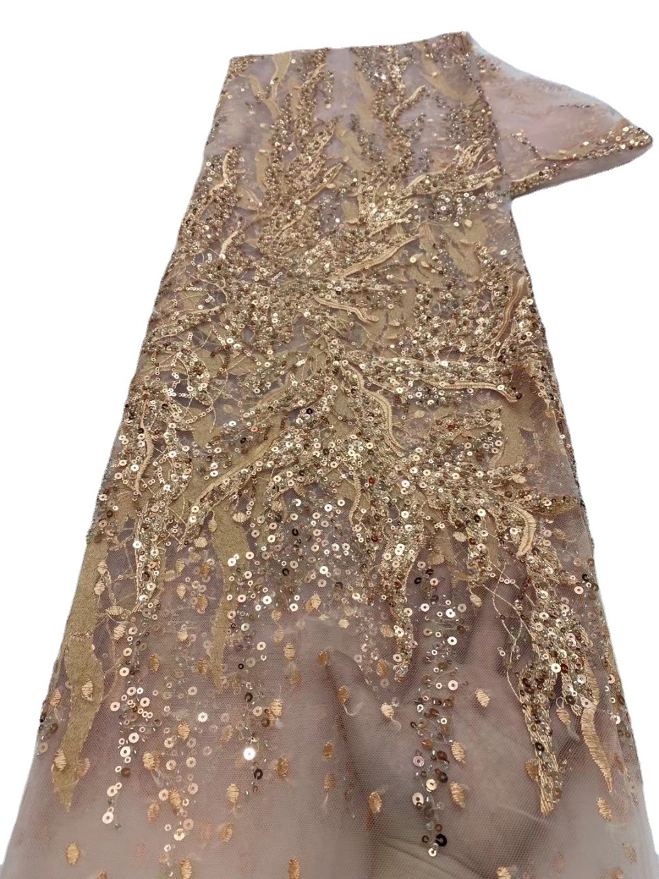 Vestido de novia vestido de cuentas tubo encaje tela lentejuelas encaje vestido bordado tela cuentas encaje JX2483