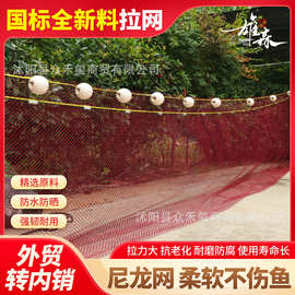 红色尼龙柔软不易伤鱼拉网捕鱼网海洋网清塘网鱼塘刮网耐磨耐风化