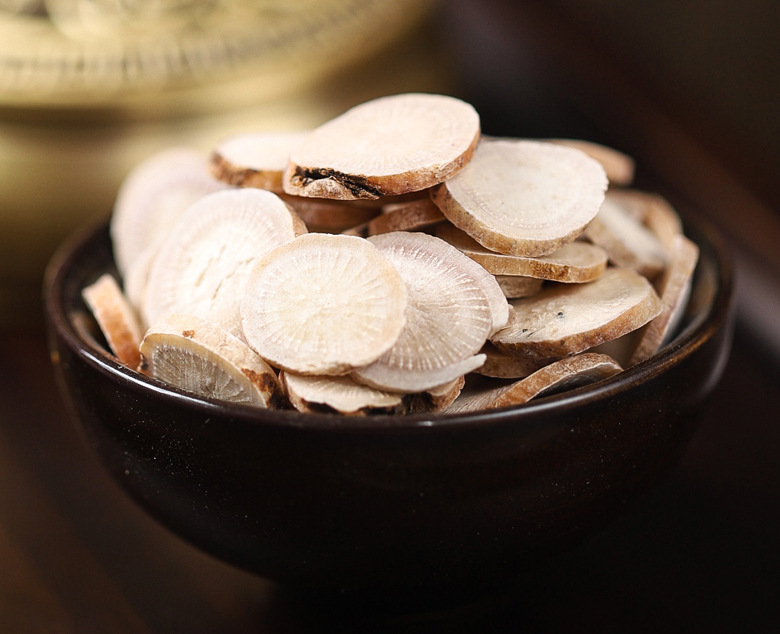White Peony Poria Astragalus Atractylodes Licorice Blend Bai Shao Fu Ling Huang Qi Bai Zhu Gan Cao 50g Jar quality and texture
