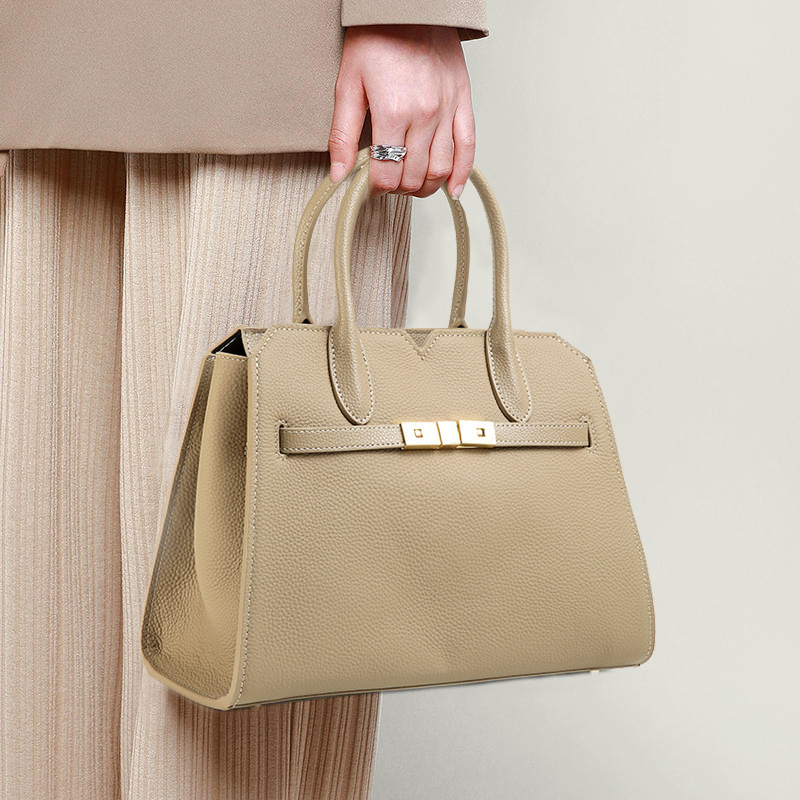 High-End Bags for Women 2026 New Style Light Luxury Platinum Bag Large Capacity Mother Bag Genuine Leather Crossbody Handbag for Women