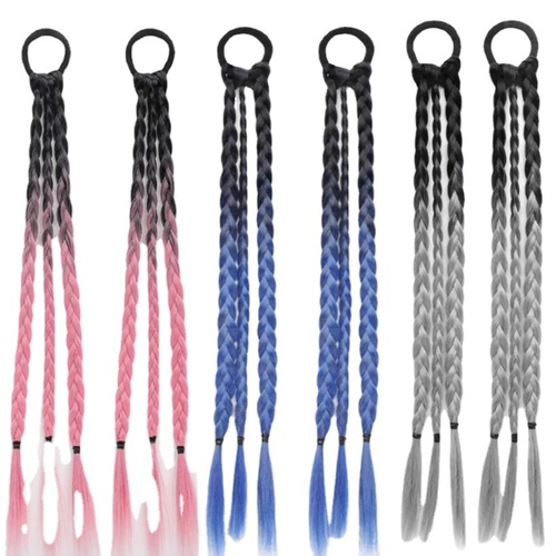 Wig Pigtails Sweet Cool Boxing Braids Braided Braids Gradient Long Braids Internet Famous Dirty Braids Dyed Pigtails 