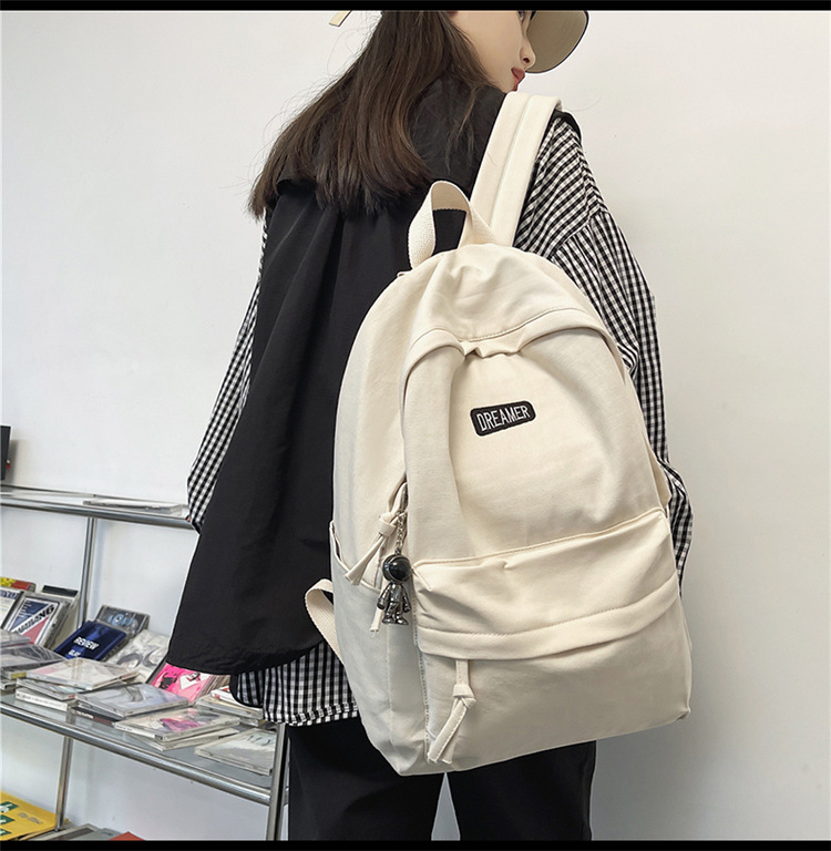 Rucksack Herren Universität Student Leinen Rucksack ins japanischer Stil einfach große Kapazität Reiserucksack Gymnasium Mittelschule Schüler Rucksack