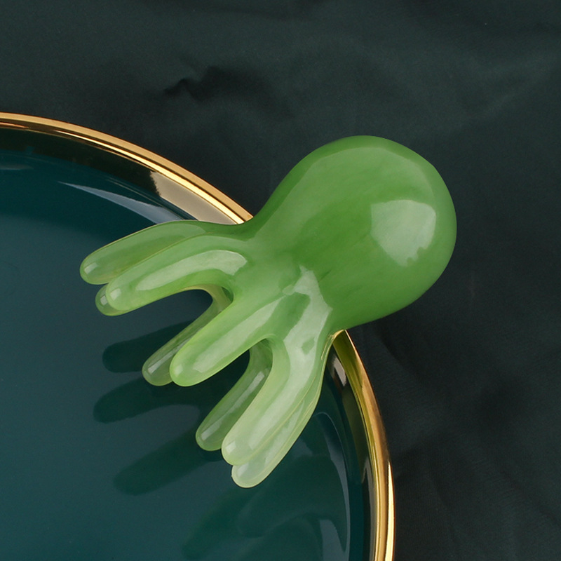 Pein de masaje de pulpo de ocho garras de cabeza masajeador de meridianos agarrar puntos de acupuntura