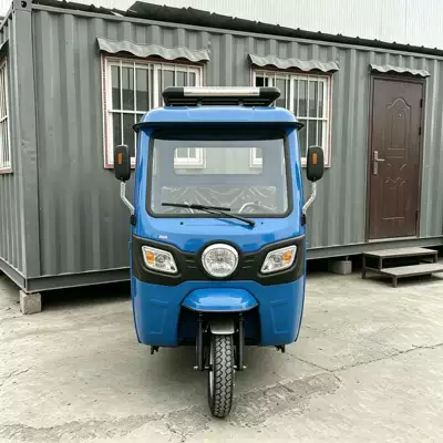 Tuktuk Passenger Tricycle, Passenger-Carrying Sightseeing Vehicle with Canopy, Cross-Border Export, Wind and Rain Protection, Comfortable