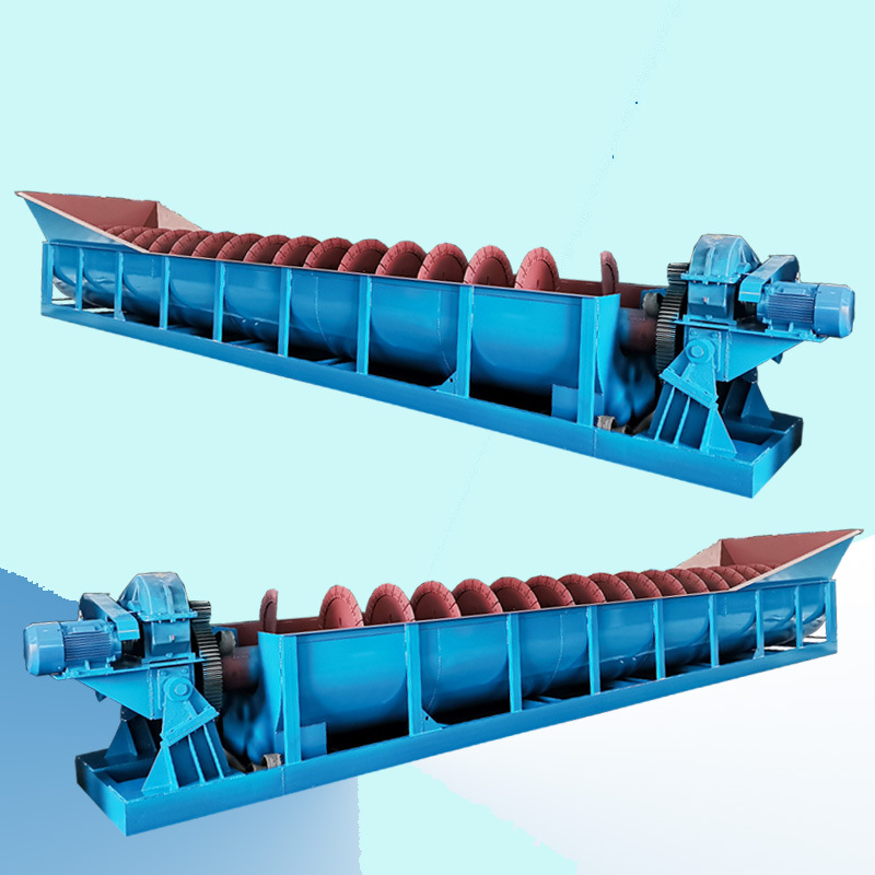 江西厂家螺杆洗矿机洗石机卧式桨叶绞龙擦洗机螺旋洗石机洗石设备