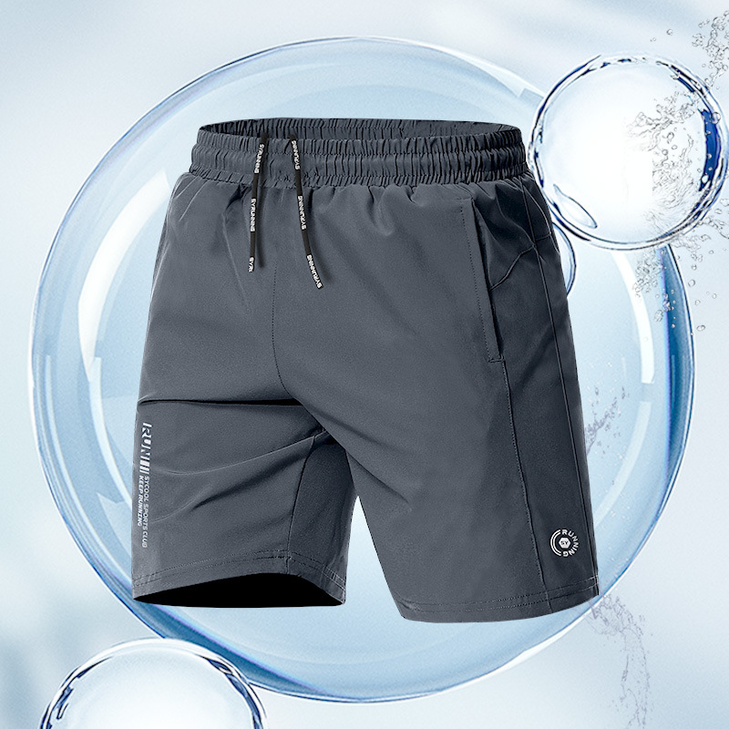 Pantalones cortos deportivos verano para hombres baloncesto suelto correr fitness pantalones de cinco puntos entrenamiento seda de hielo de secado rápido pantalones de pelota delgados marea