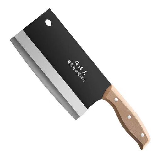 Wooden handle sharp edge knife hand-forged cutting knife for vegetables, meat, slicing, home kitchen knife chef's knife