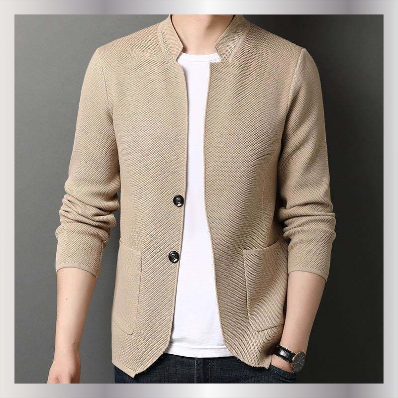 2024 Men's Cardigan Men's Jacket Autumn New Youth Casual Men's Clothing Slim Fashion Outerwear Men's Sweater