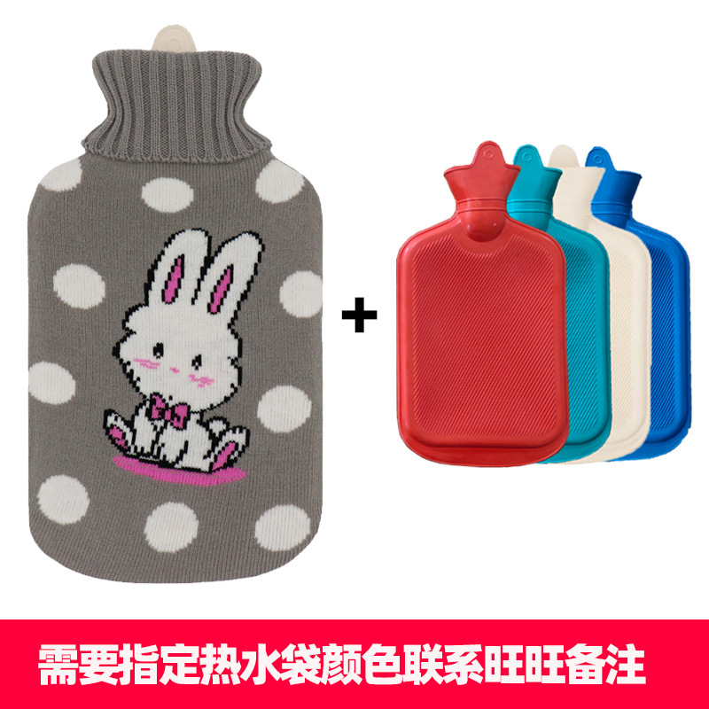 일반 고무 중간 회색 바닥 도트 토끼 세트