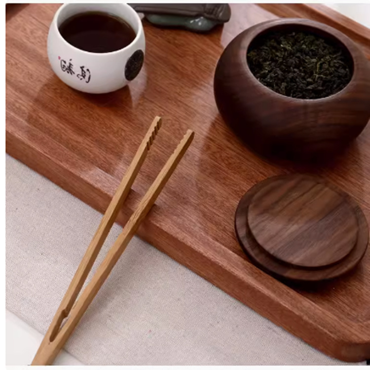 Caja de té redonda de madera de nogal negro de madera maciza tetera portátil hogar sala de estar mini nueva caja de té chino frasco sellado