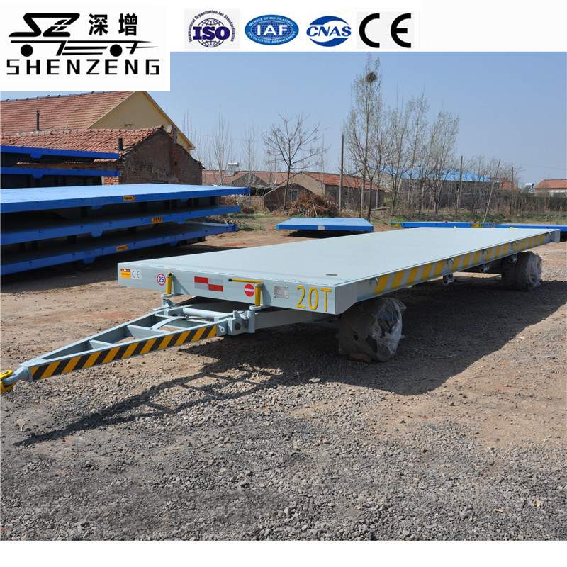20吨平板车 工具车 场内中专双头牵引可转向平板拖车