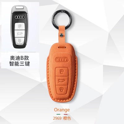 Car key bag, A3 A6L A5 car key - audi-b-key-set-round-buckle-orange