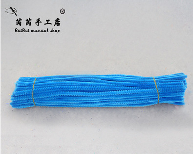 Colorido Raíz de lana Twist stick tira de lana accesorios de arcilla jardín de infantes DIY material hecho a mano limpiador de tuberías