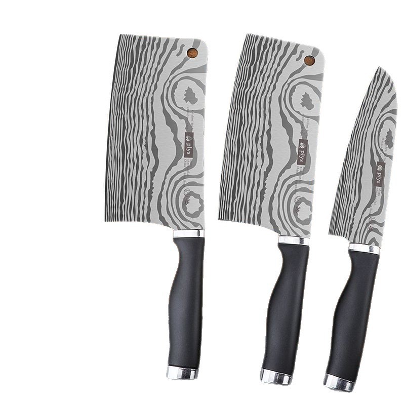 Cuchillo de cocinero de acero inoxidable damas láser cortador láser de corte de hueso doméstico cuchillo de cocina cuchillo de cocina cuchillo de corte