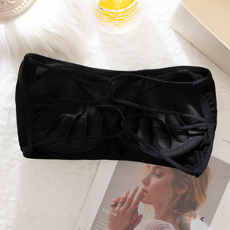 2523 # sexy correa cruzada sin tirantes envuelto en el pecho 3D tridimensional taza integrada verano belleza tubo trasero superior al por mayor