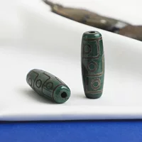 Тибетские буддийские бусины, бусины дзи с девятью глазами, браслеты ручной работы из бисера своими руками, бусины-разделители из зеленого агата, ожерелья, аксессуары из свободных бусин
