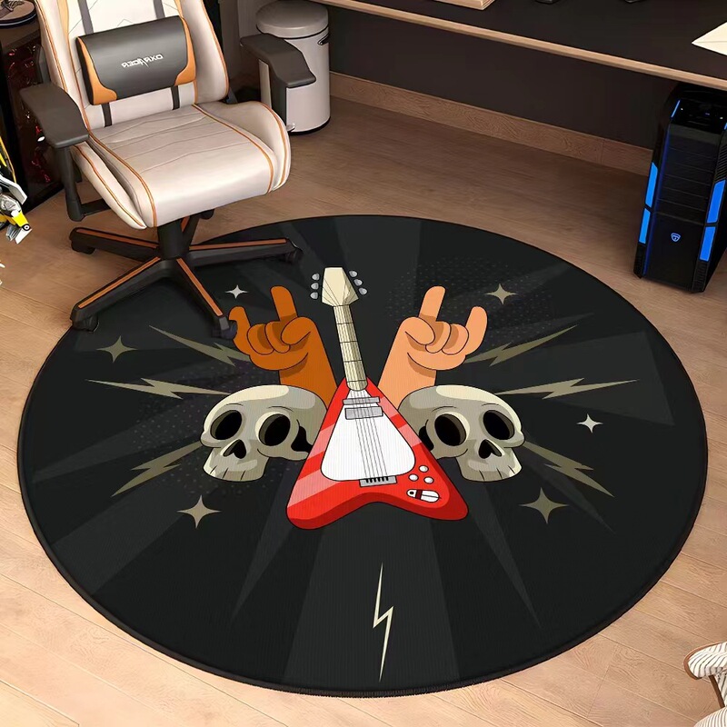 Cross-border Rock Carpet Bedroom Living Room Rehearsal Room Drum Recording Studio Computer Chair Stage Bar Crystal Velvet
