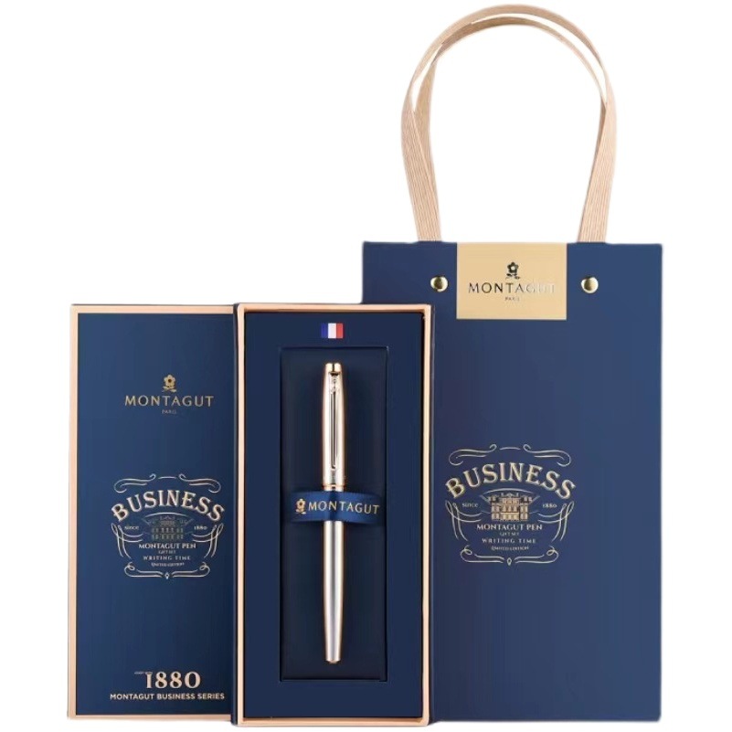French Montagut Ball Signature Pen High-End Business Office Gift Men's and Women's Signature Metal Ball Ball Pen