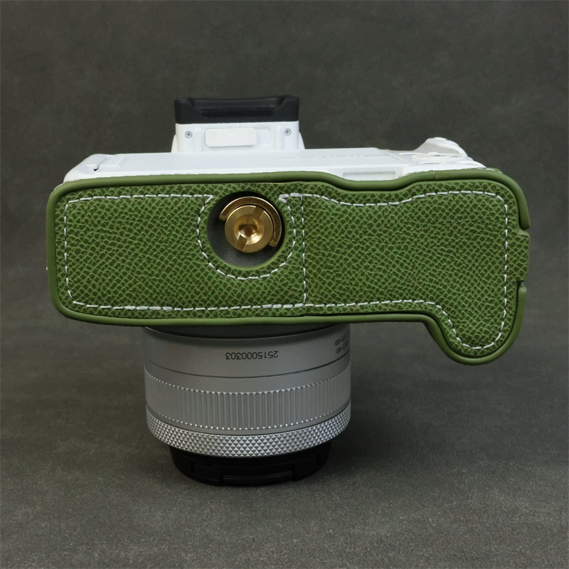 Подходит для сумки-держателя камеры Canon EOS R50 R100, защитный кожаный чехол, полукорпус для R50, чехол для R100