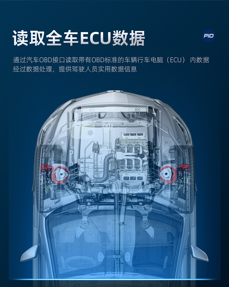 Intelligent Portable Car Hud Head-Up Display Car Obd Universal Speed Driving Computer High-Definition Display