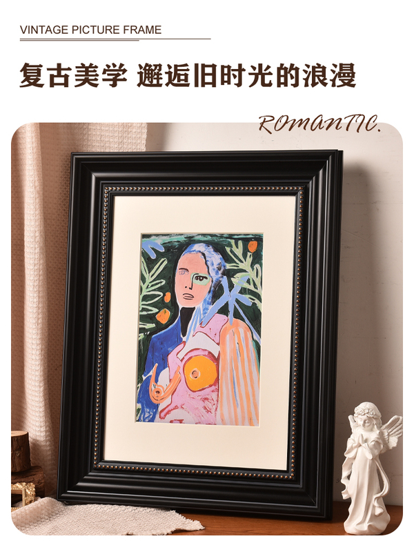 ✅ European and American Style Retro Large Picture Frame A3/A4 Size 8K Watercolor Poster Frame Wall-Mounted Photo Frame Empty Frame Custom-Made