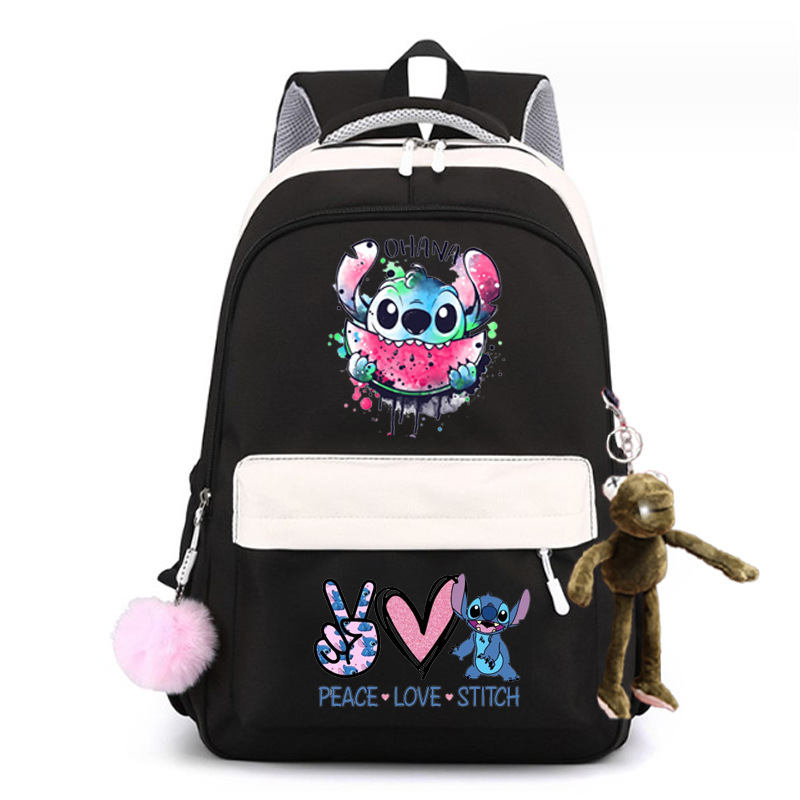 2024 encantador patrón de dibujos animados Stevie / Boy mochila escolar mochila de moda casual para hombres y mujeres