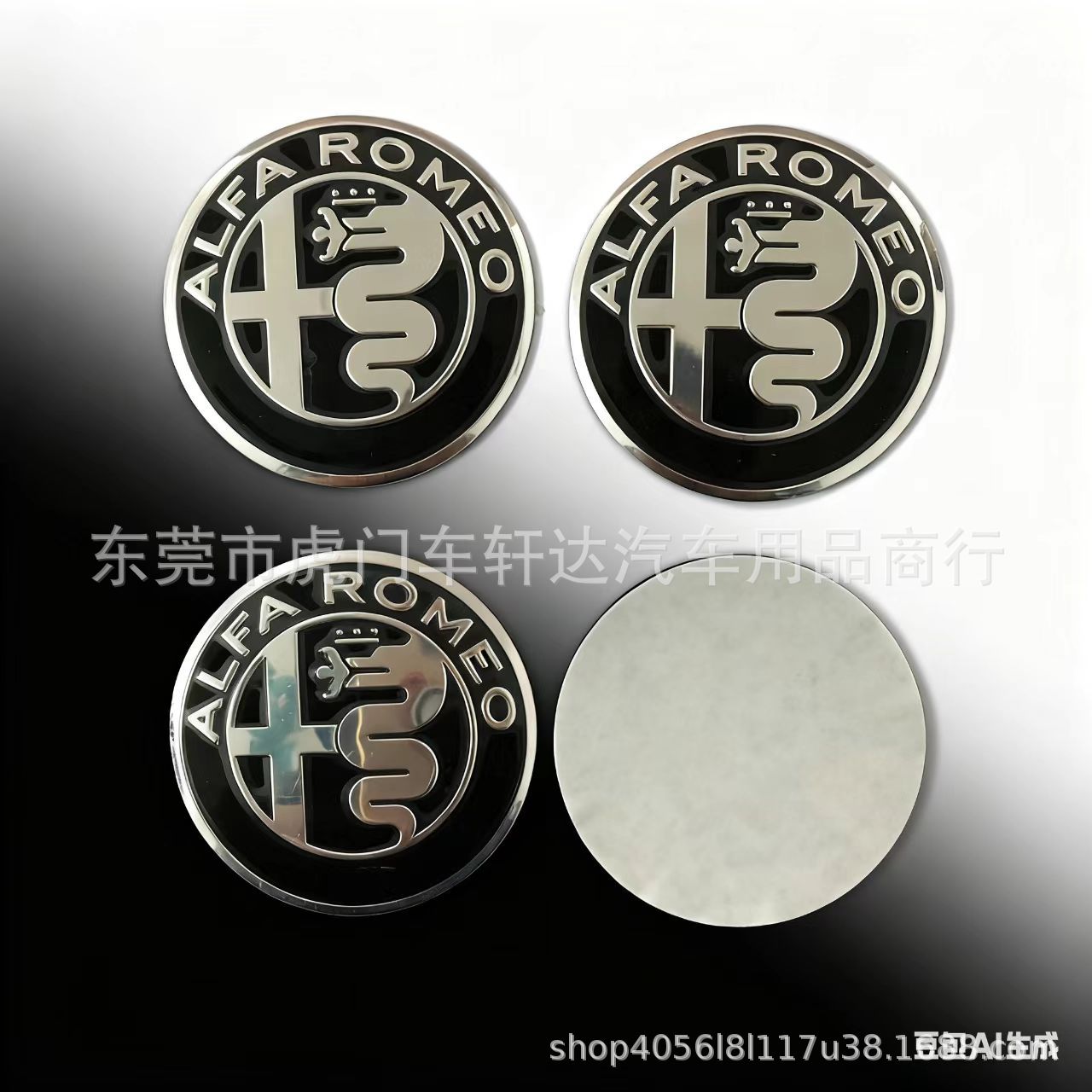 Suitable for Alpha 45mm Steering Wheel Sticker, 50mm Wheel Sticker, Black and White 50mm Hub Cap, Modification and Labeling