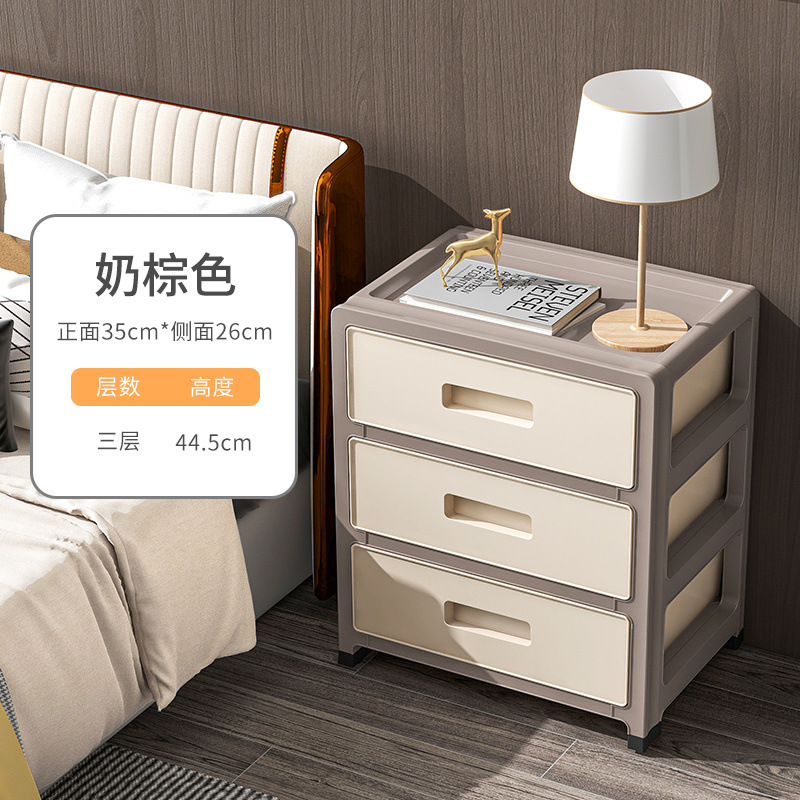 Cajón de almacenamiento tipo cajón espeso dormitorio casero armario transparente sala de estar cero meseta de cabezal de cama organizar estante de almacenamiento