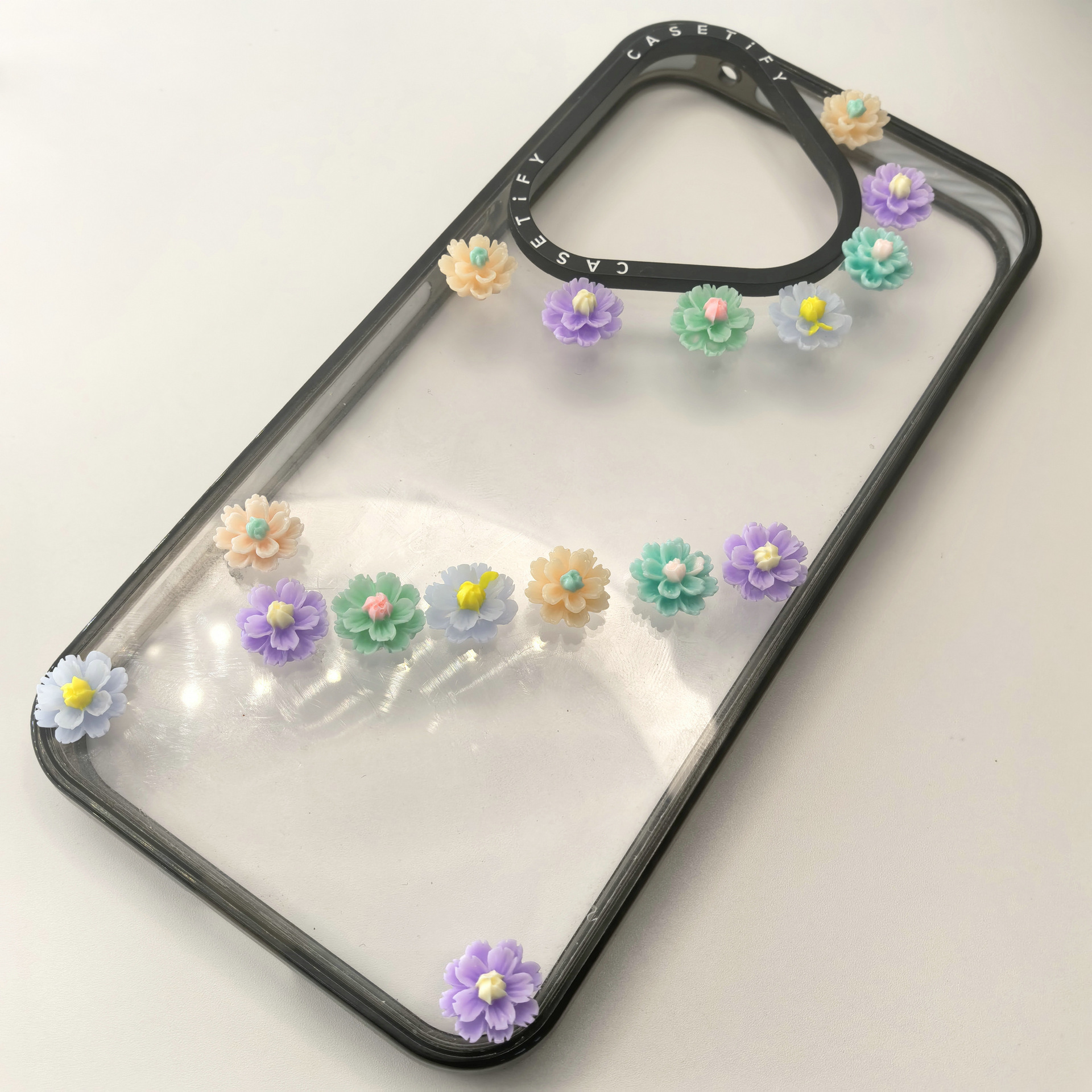 迷你多层花 雏菊diy奶油胶自制手机壳发夹耳饰头饰树脂配件批