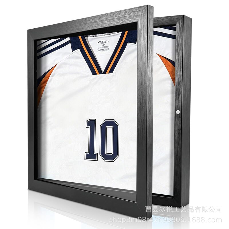 Cross-Border New Model Athlete Jersey Display Frame Wall-Mounted Jersey Display Frame T-Shirt Frame Wooden Display Frame