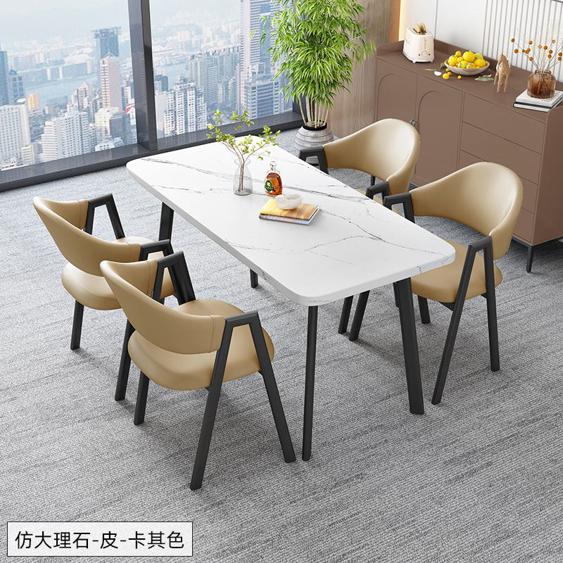 北欧の長方のテーブルは簡単で、業務的に接客します。