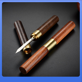 Dx7L Tea Ceremony Tea Needle Rosewood Tea Knife Black Sandalwood Tea Cone Tea Set Accessories Pu'Er Tea Knife Tea Knife Pry Tea