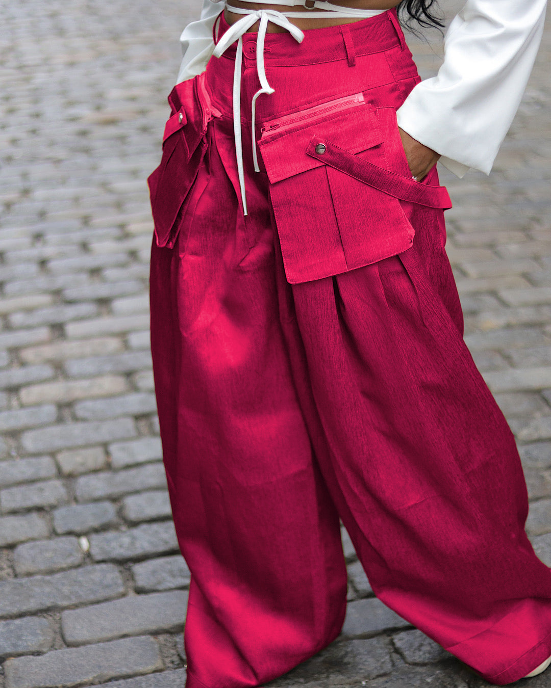 Femmes Du Quotidien Rue Vêtement De Rue Couleur Unie Toute La Longueur Pantalons Décontractés Pantalon Droit display picture 21