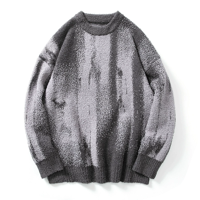 Genuine design knitted sweater for leisure, oversize