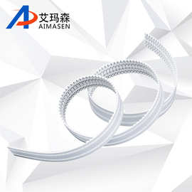 厂家现货聚氨酯接驳开口同步带 白色pu钢丝芯工业齿形传动带