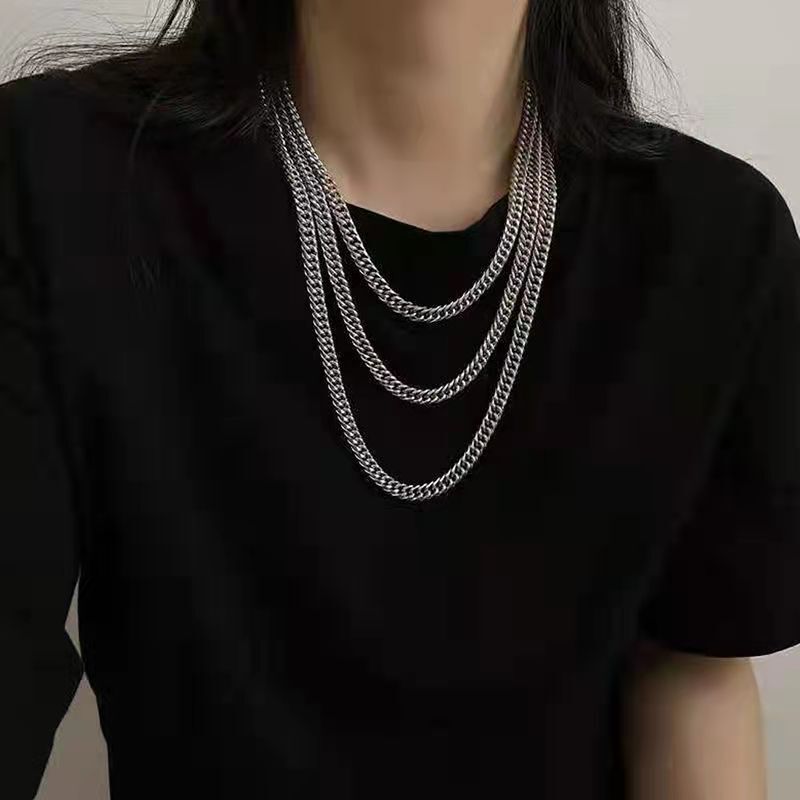 Bagu men's necklace personalized titanium steel handsome hiphop punk trendy street hip hop sweater necklace accessories for women