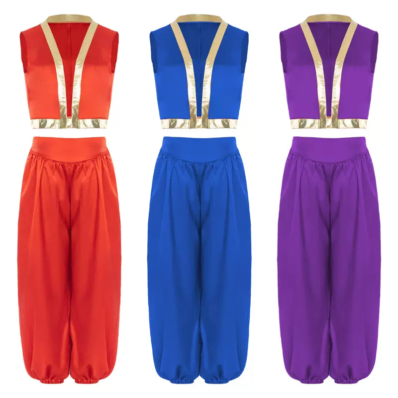 跨境新款埃及阿拉伯王子cos灯笼裤套装 万圣节舞台演出表演服装